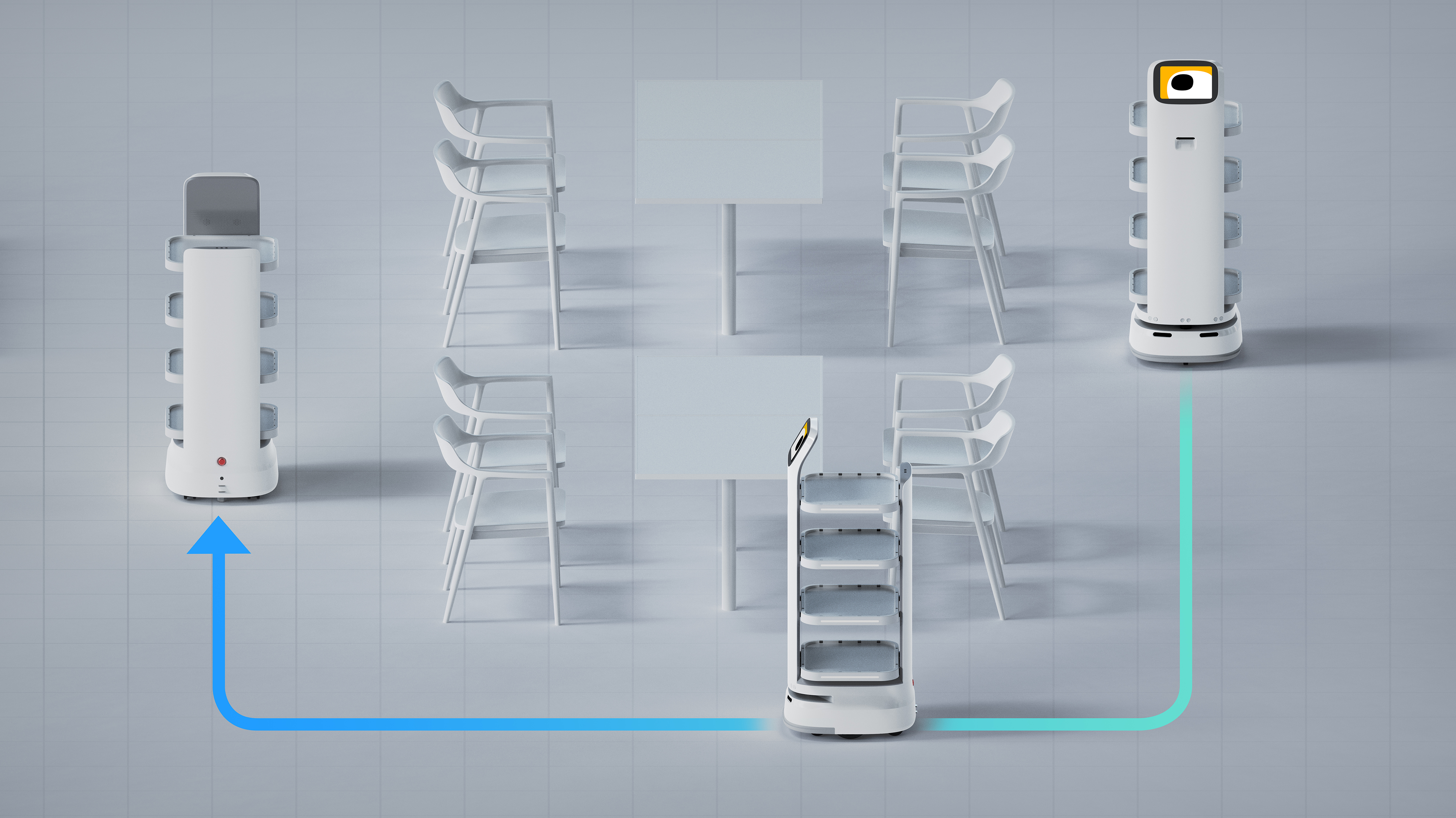 product design，Public Design/Retail Projects，Intelligent food delivery robot DECA，