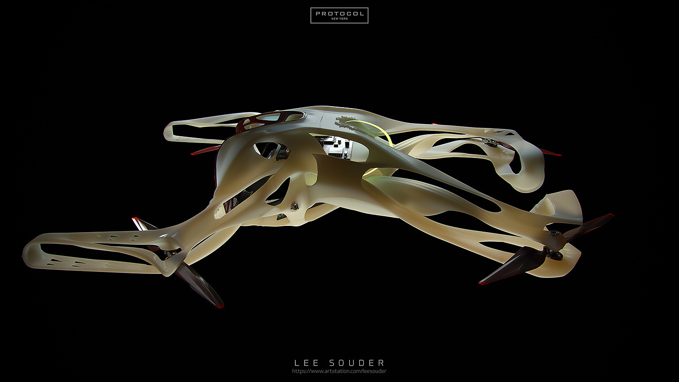 product design，UAV，black，