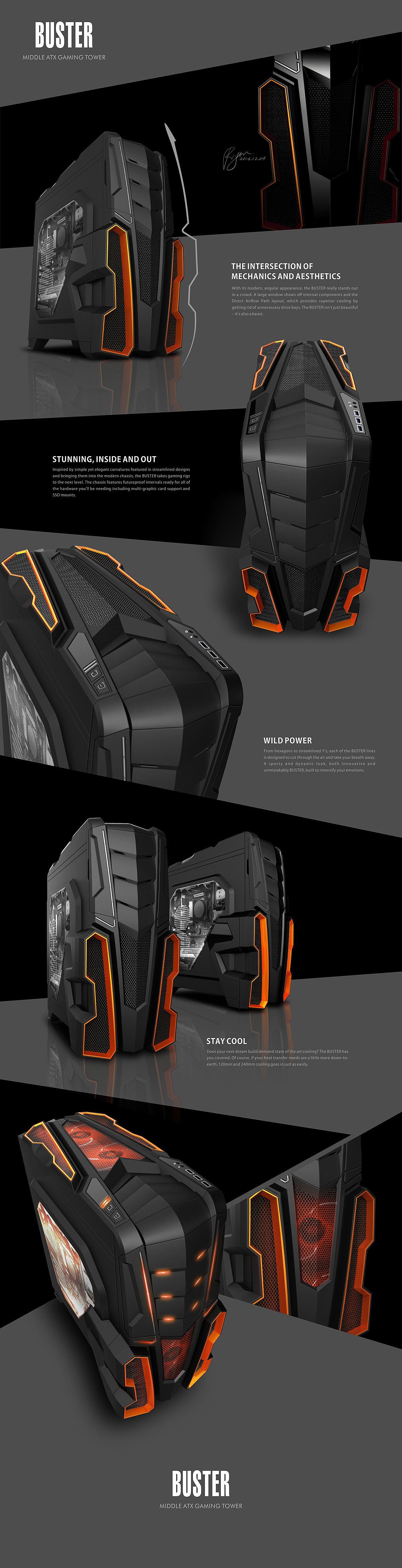 PC Case Design，Series design，Computer host，