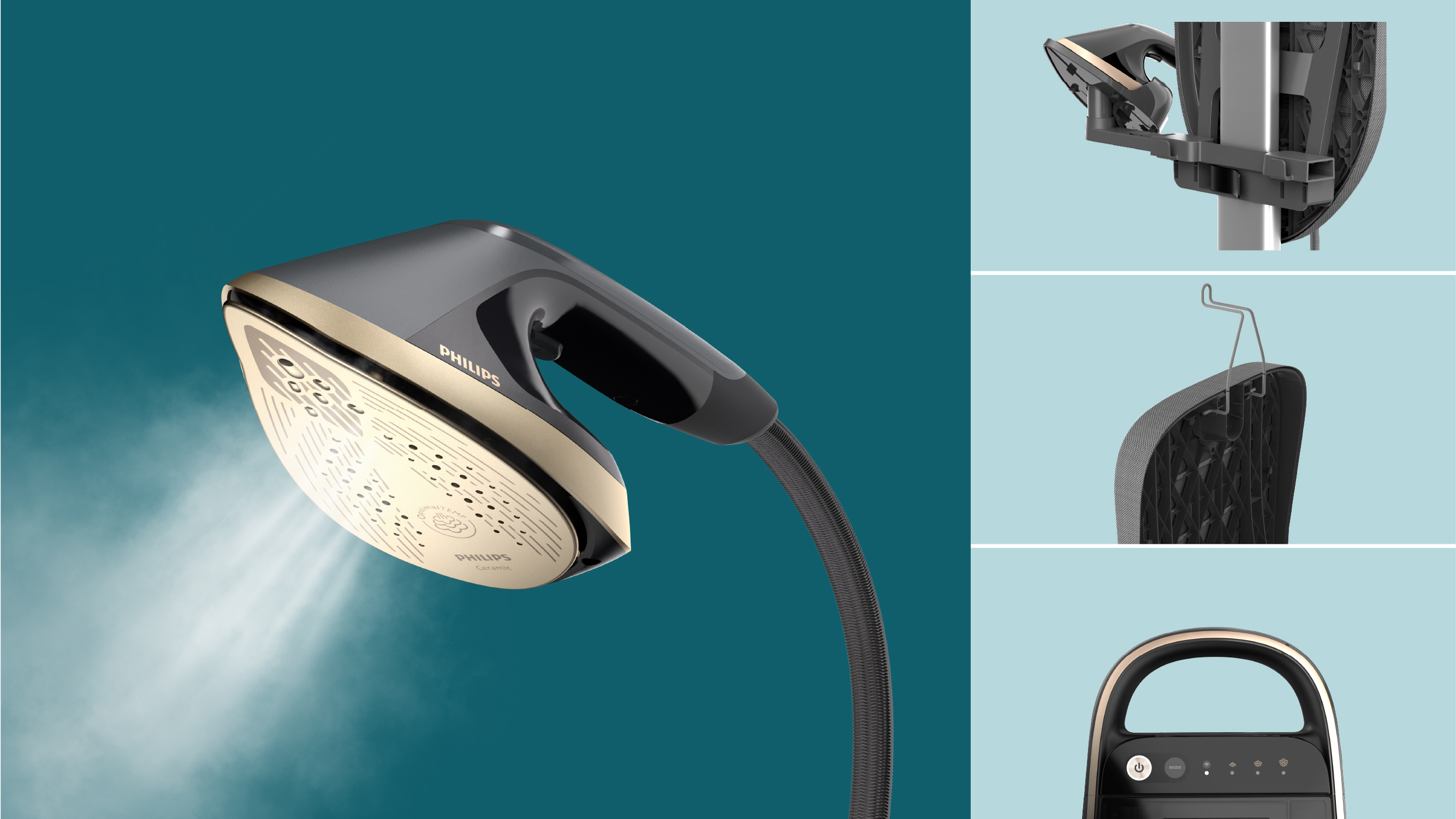 product design，Home/tableware，Philips all-in-one ironing machine，