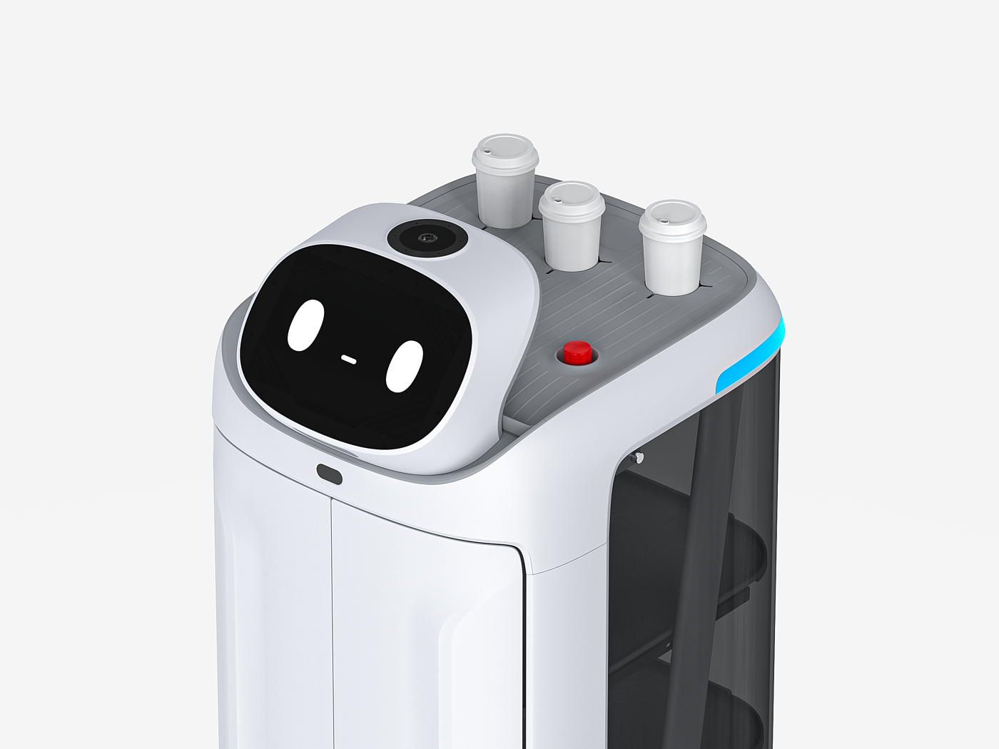 product design，Public Design/Retail Projects，Multifunctional delivery robot，