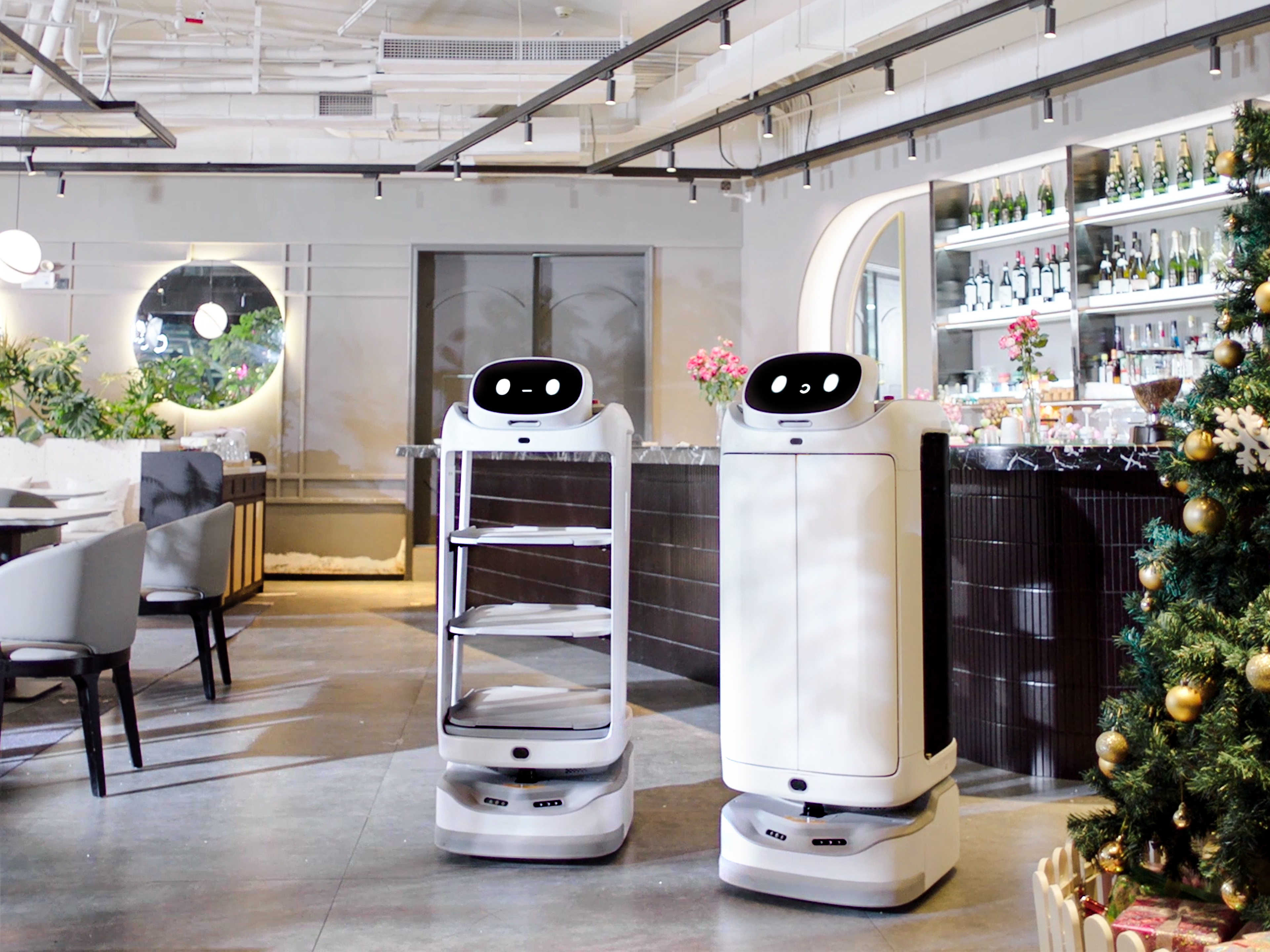 product design，Public Design/Retail Projects，Multifunctional delivery robot，