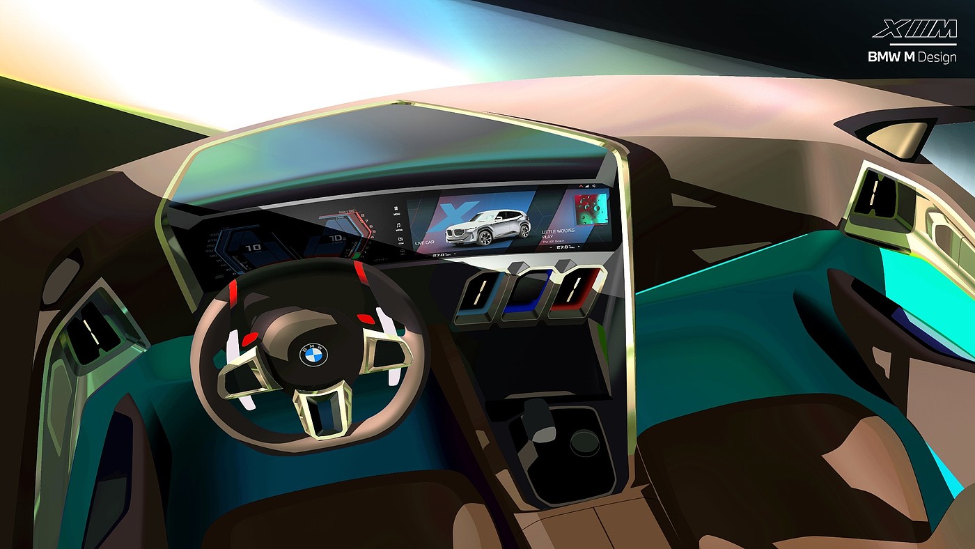 bmw，xM，design，interiordesign，automotivedesign，