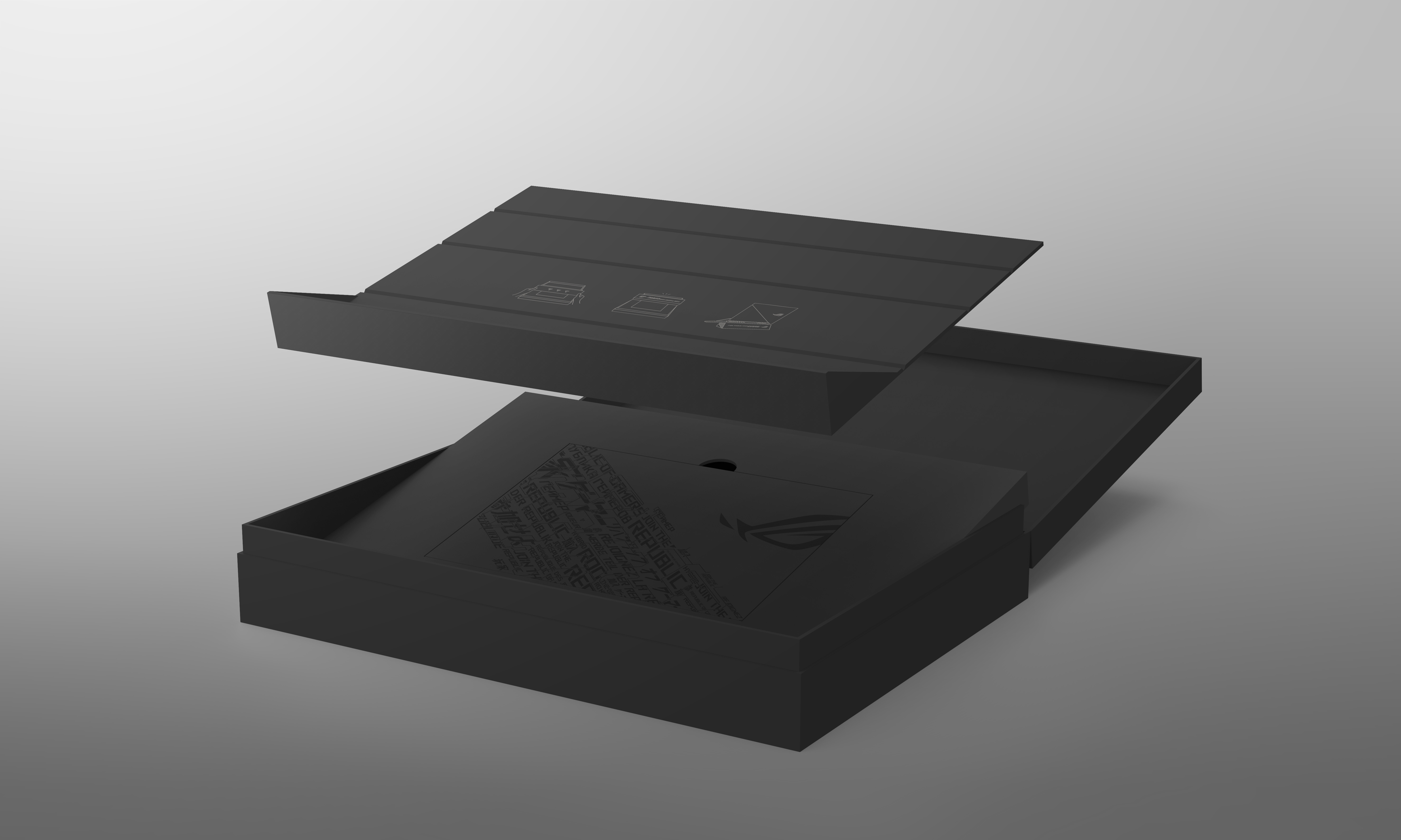 packing design，Consumer products，Laptop Packaging，