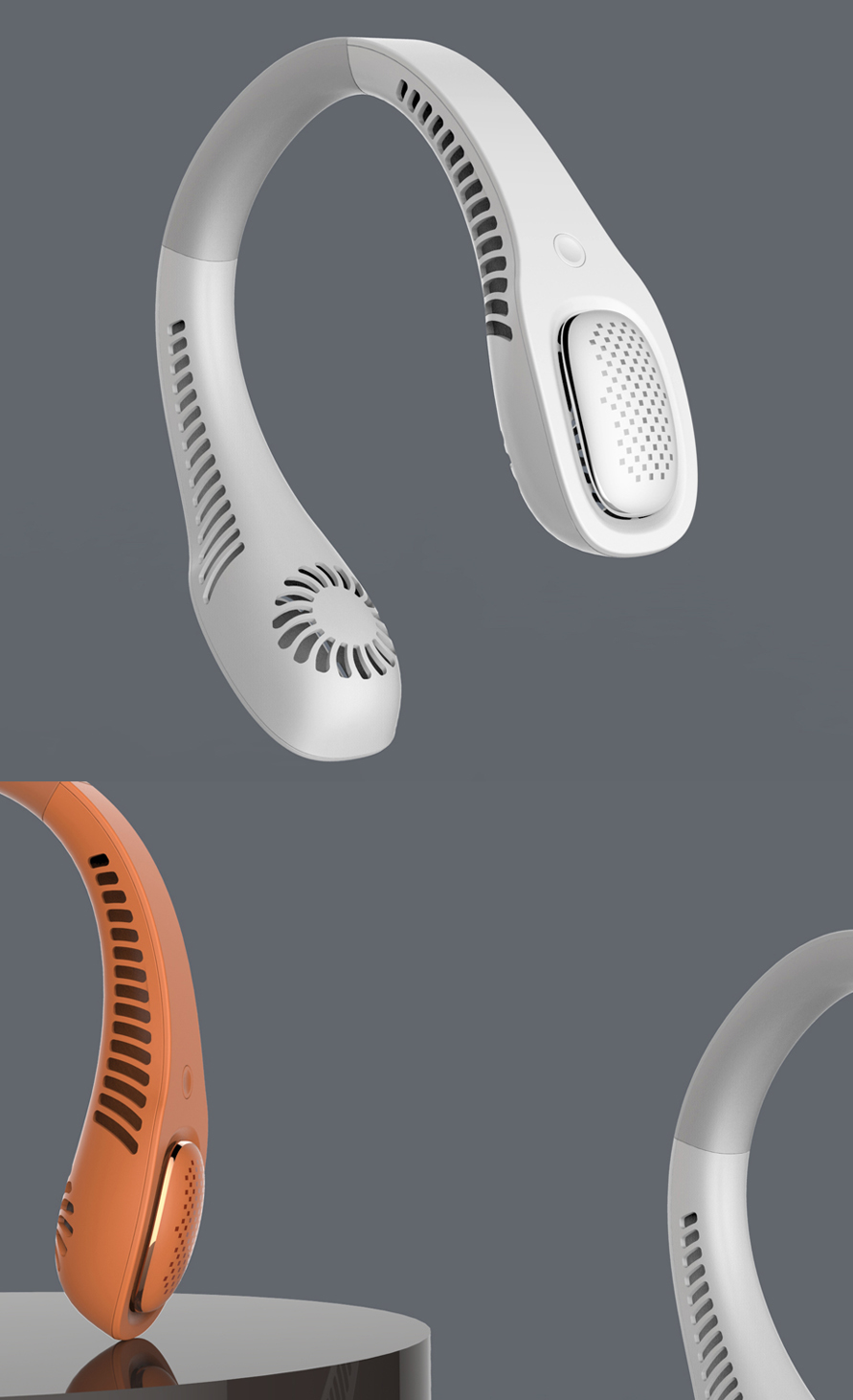 Hanging neck fan design case，