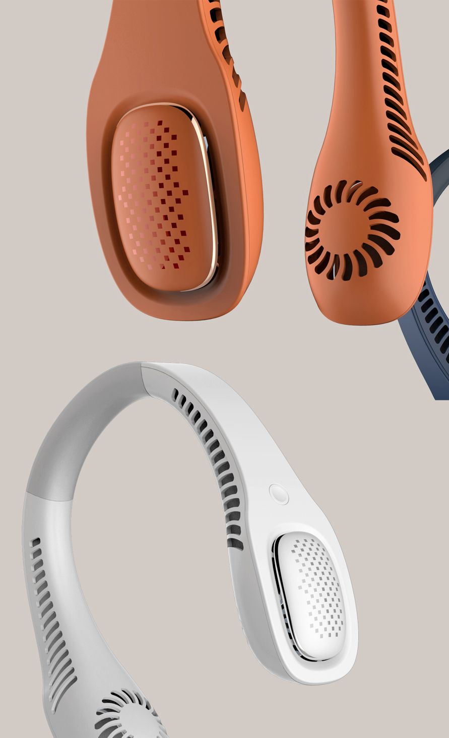 Hanging neck fan design case，