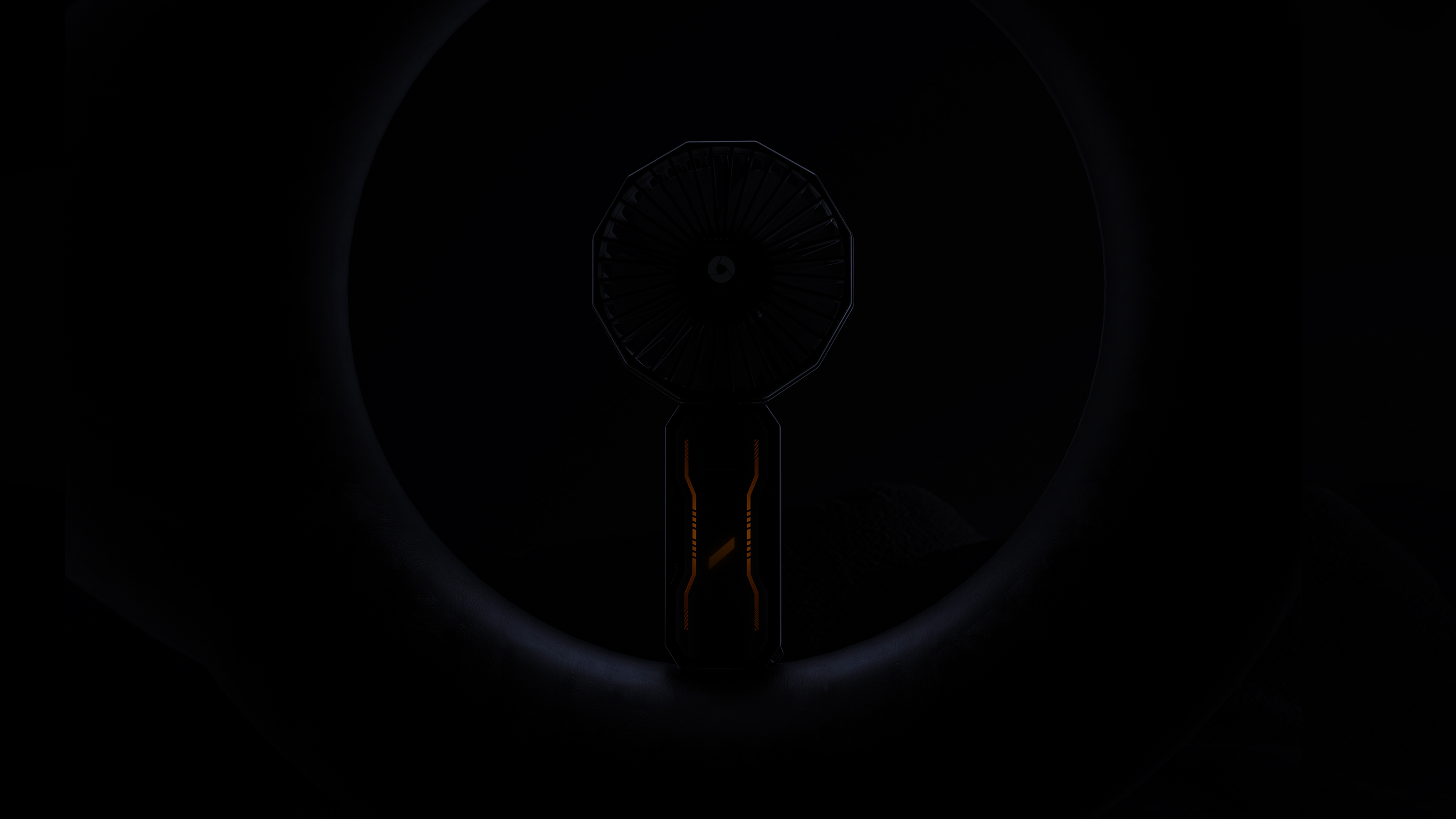 Handheld fan，Small fan，Cyberpunk，Cool，