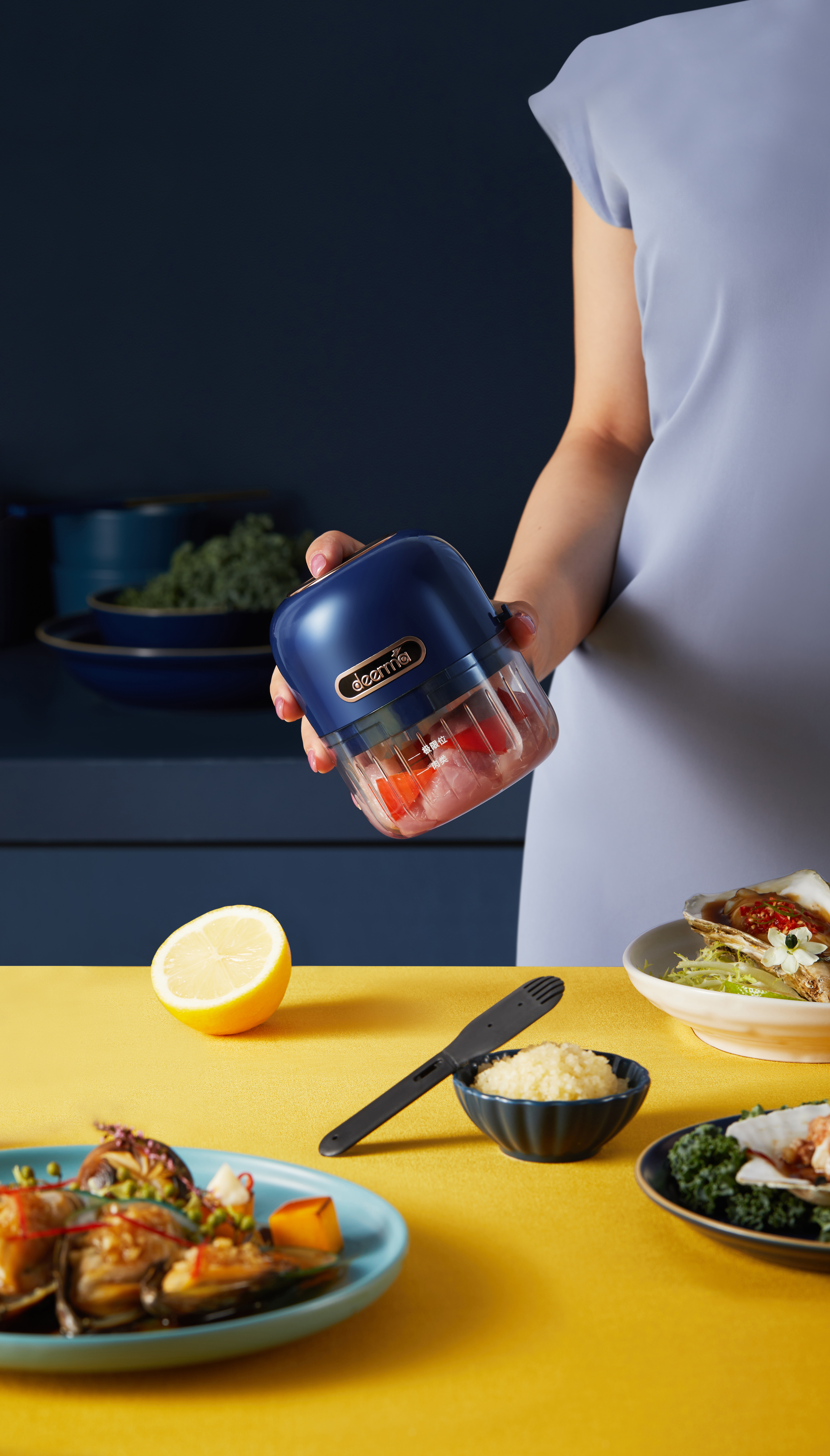 industrial design，Kitchen appliances，mini food processing machine，Delma，