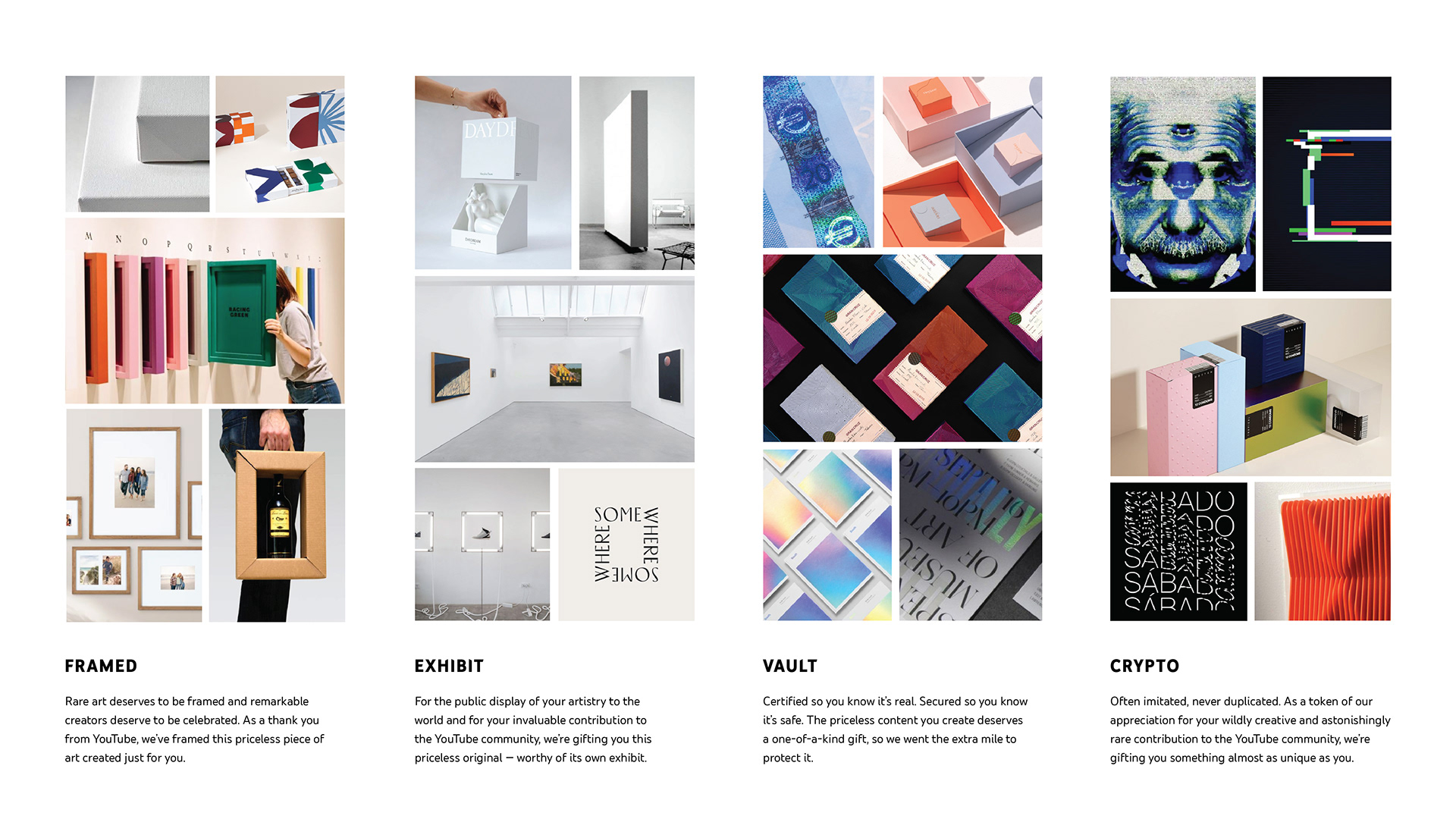 Gift box，Graphic Artist Designer，packing design，art gallery，Youtube，NFT，