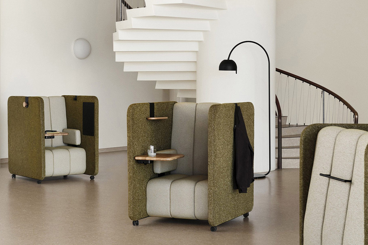椅子，BOB Solo，Blå Station，隔间，隐私，产品设计，家具家居，