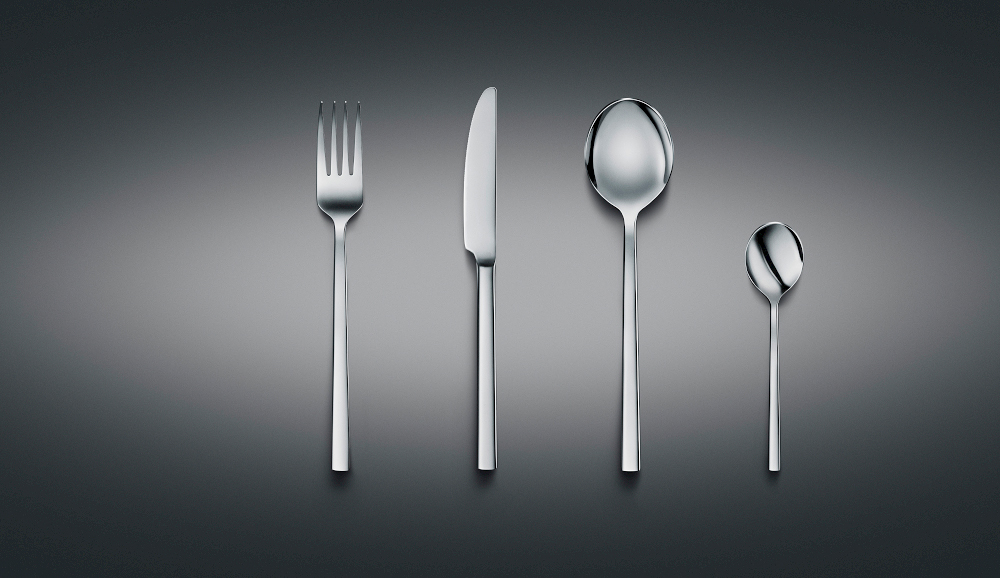 Retouching，knife and fork，silver，tableware，