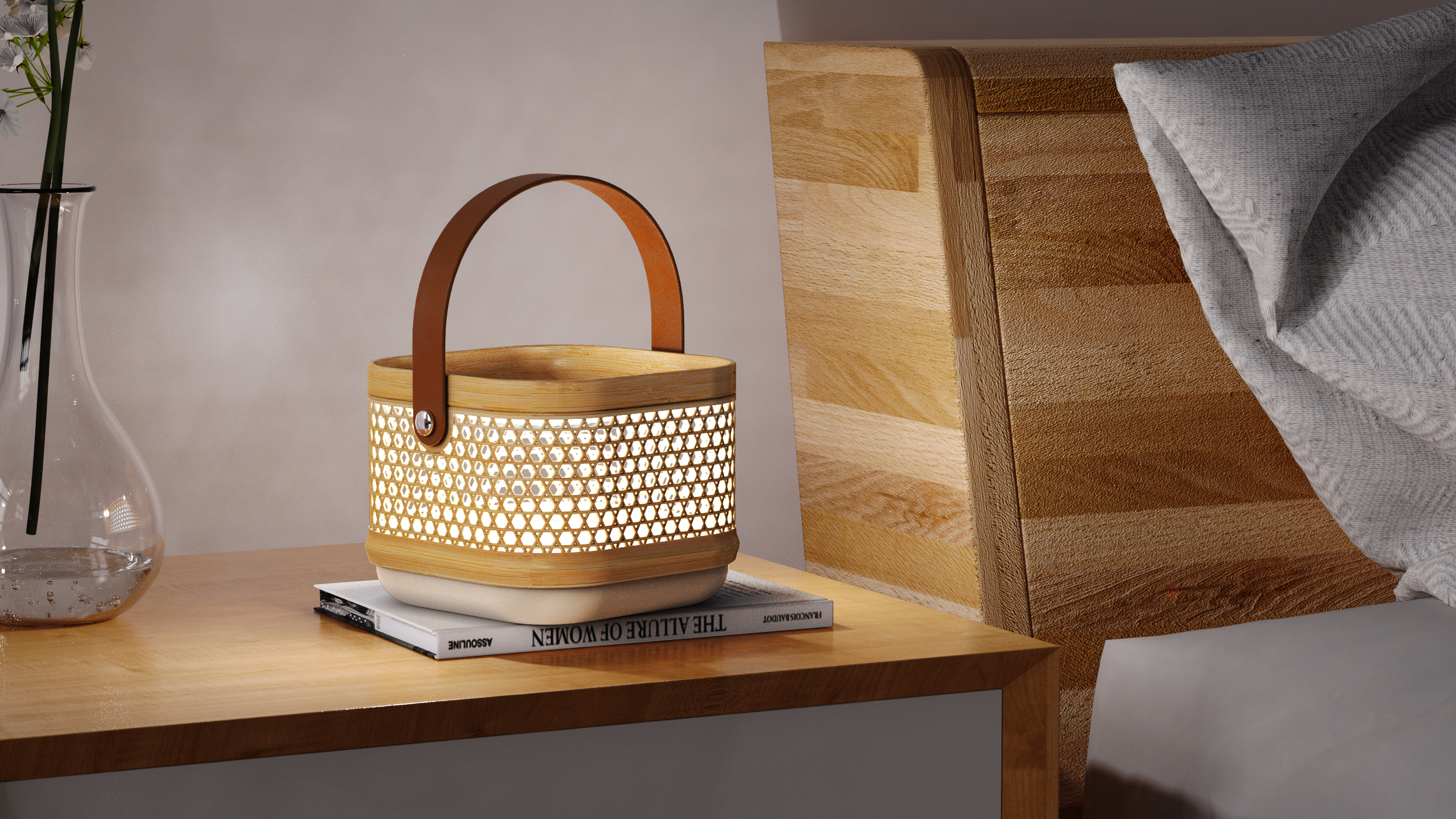 Tea packaging，bamboo weaving，Receive，lamp，