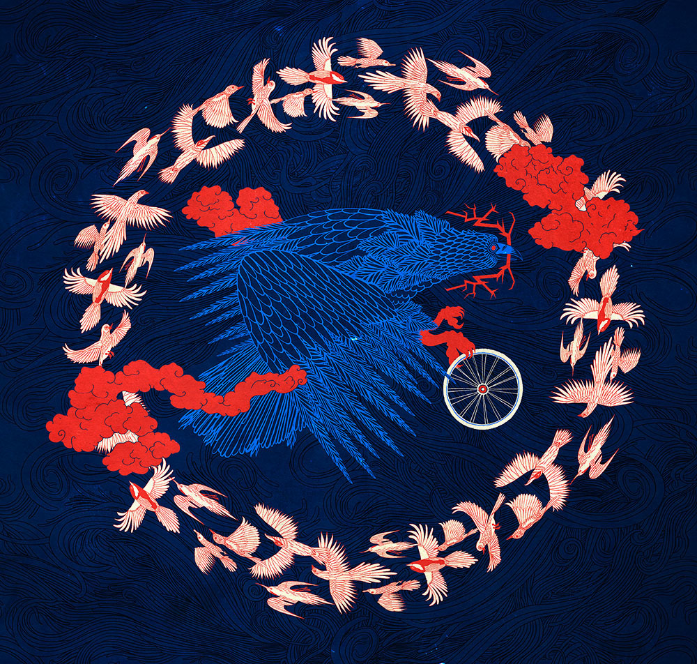 ZERO FESTIVAL，Czech Republic，Hand drawn，Bicycle，vehicle，