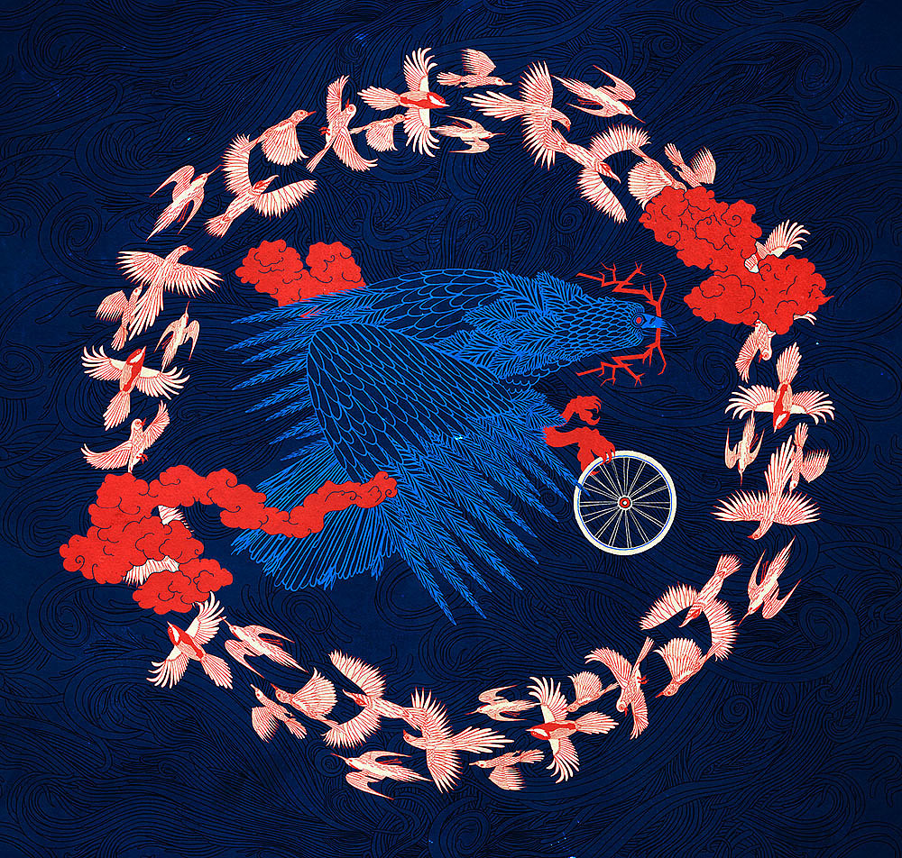 ZERO FESTIVAL，Czech Republic，Hand drawn，Bicycle，vehicle，