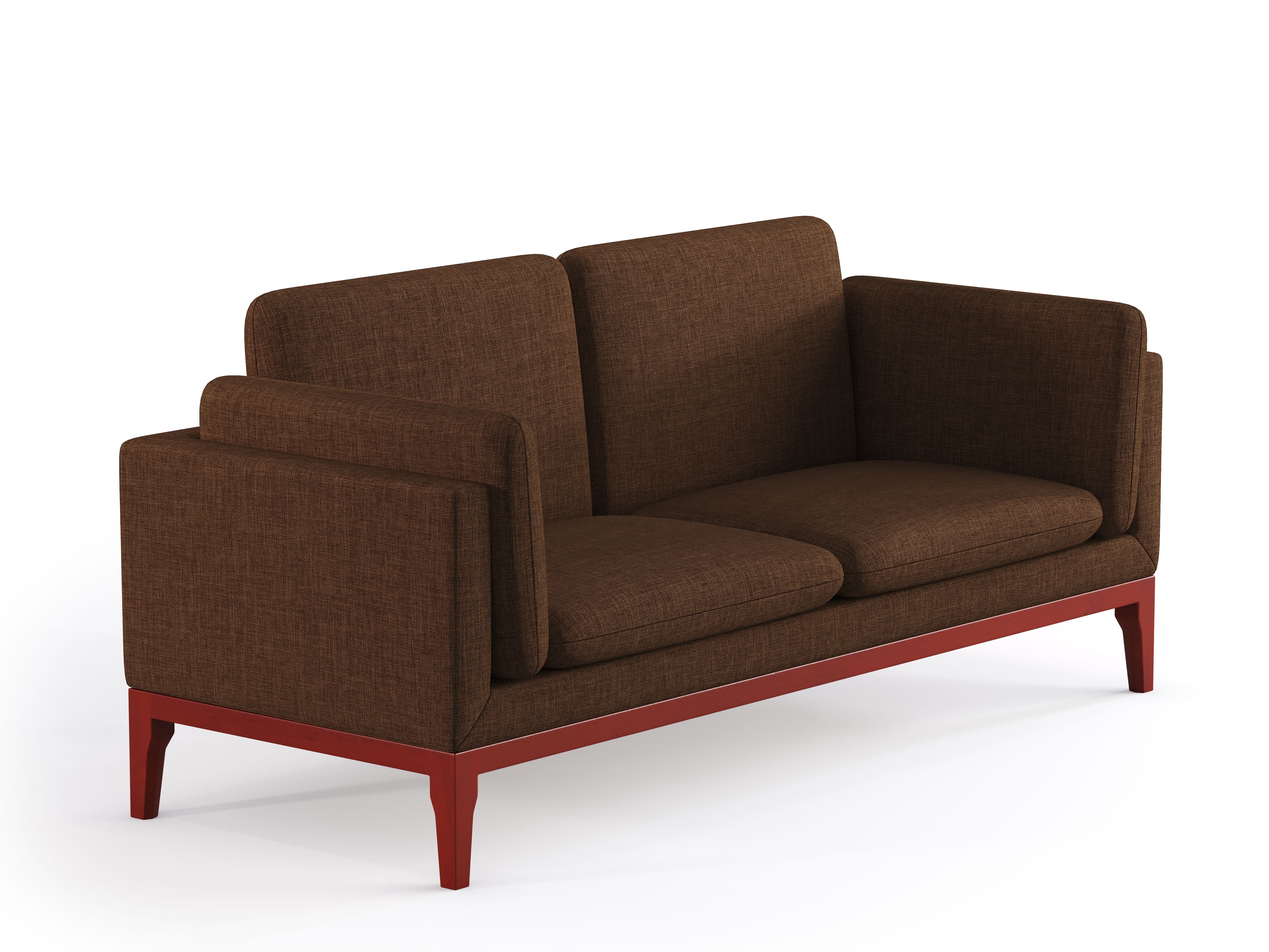 Solid wood fabric sofa，Silent Wind Solid Wood Furniture，Fabric sofa，Brown fabric sofa，Living room furniture，