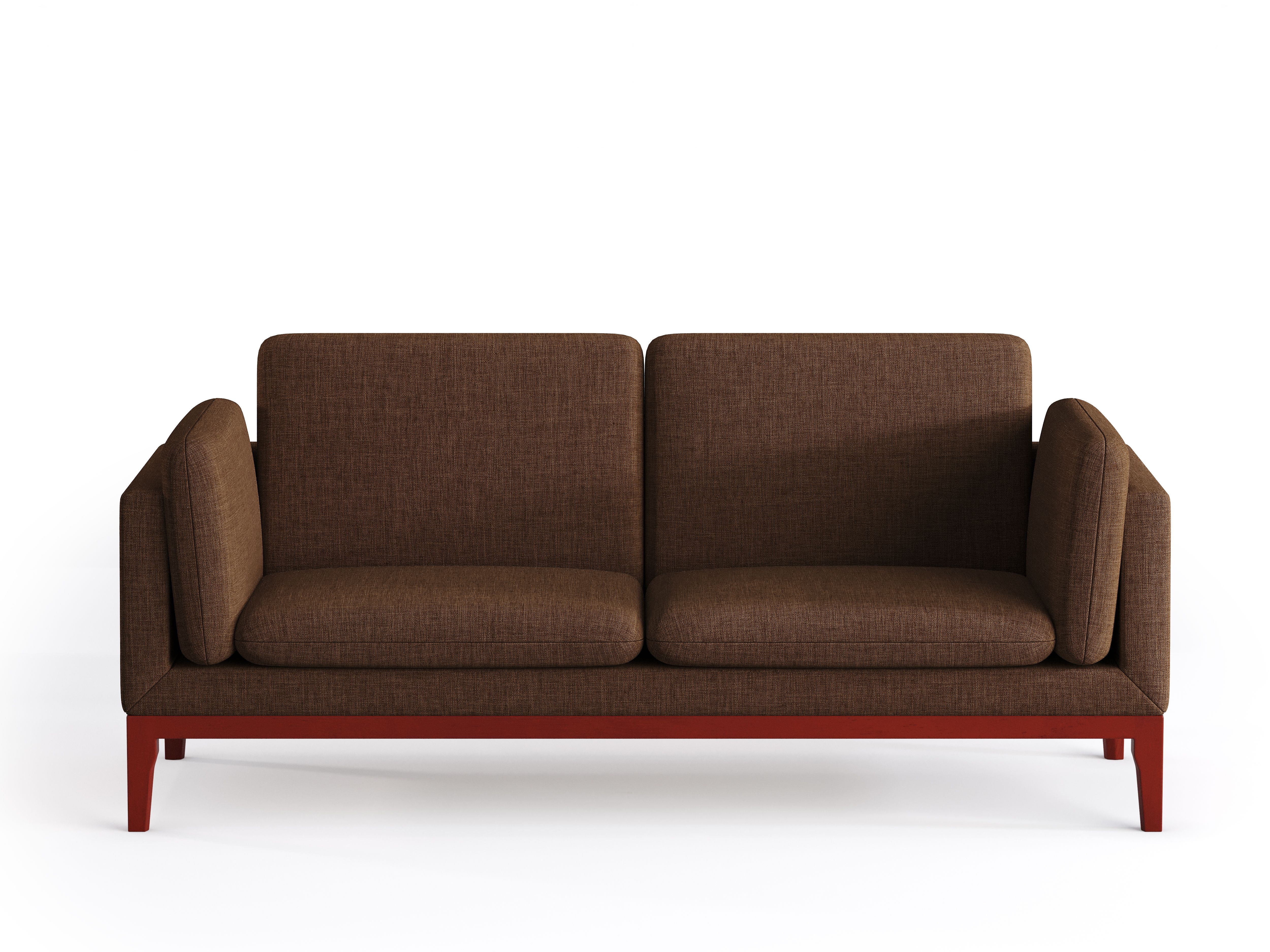 Solid wood fabric sofa，Silent Wind Solid Wood Furniture，Fabric sofa，Brown fabric sofa，Living room furniture，