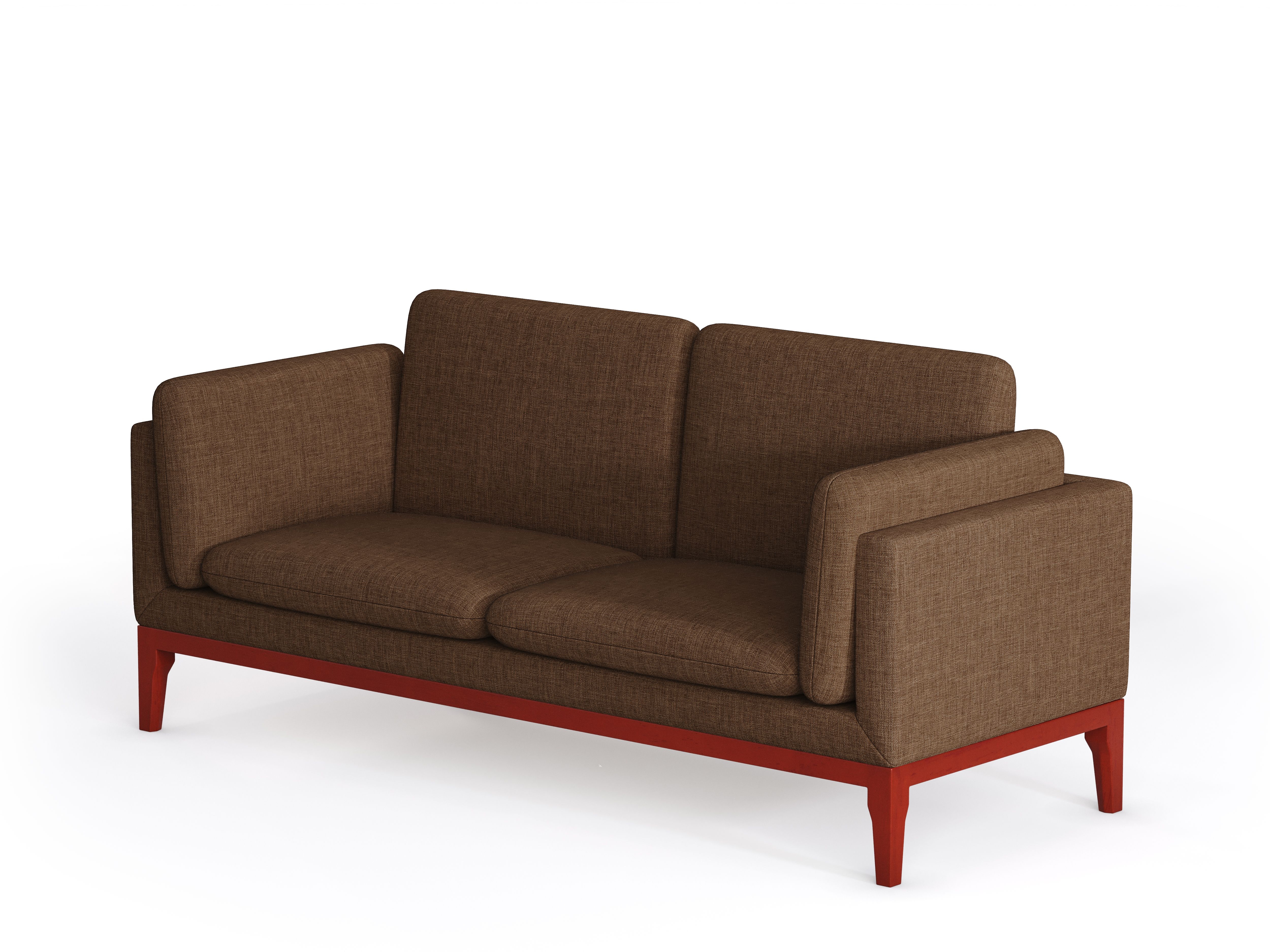 Solid wood fabric sofa，Silent Wind Solid Wood Furniture，Fabric sofa，Brown fabric sofa，Living room furniture，