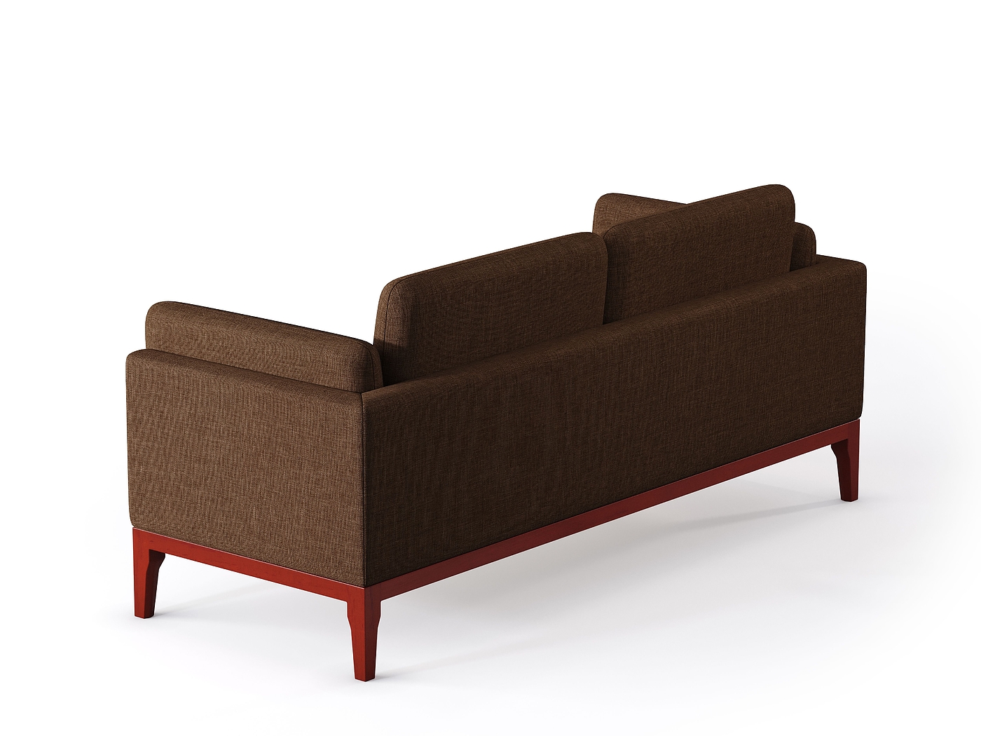 Solid wood fabric sofa，Silent Wind Solid Wood Furniture，Fabric sofa，Brown fabric sofa，Living room furniture，