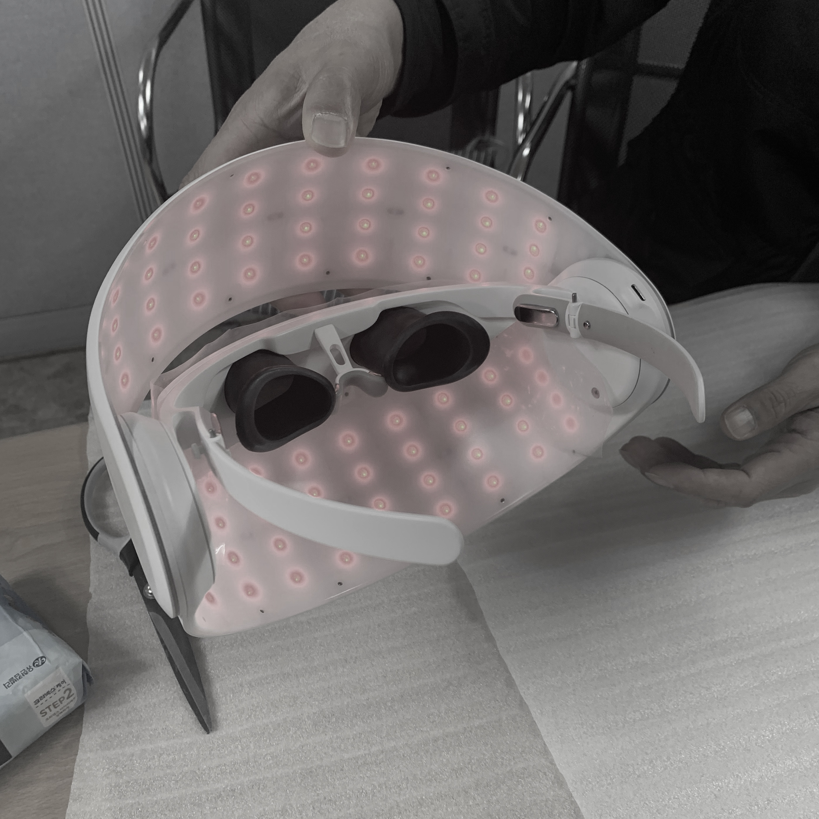 product design，product，cosmetology，Beauty makeup，industrial design，ledmask，