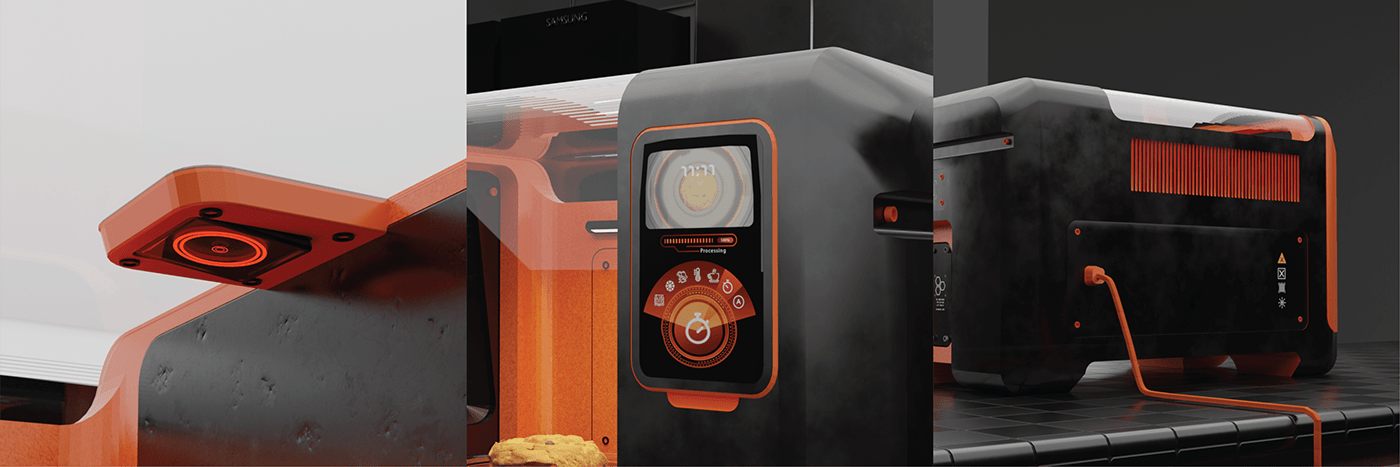 3d，industrial design，Interior design，modern，Model，visualization，Microwave Oven，