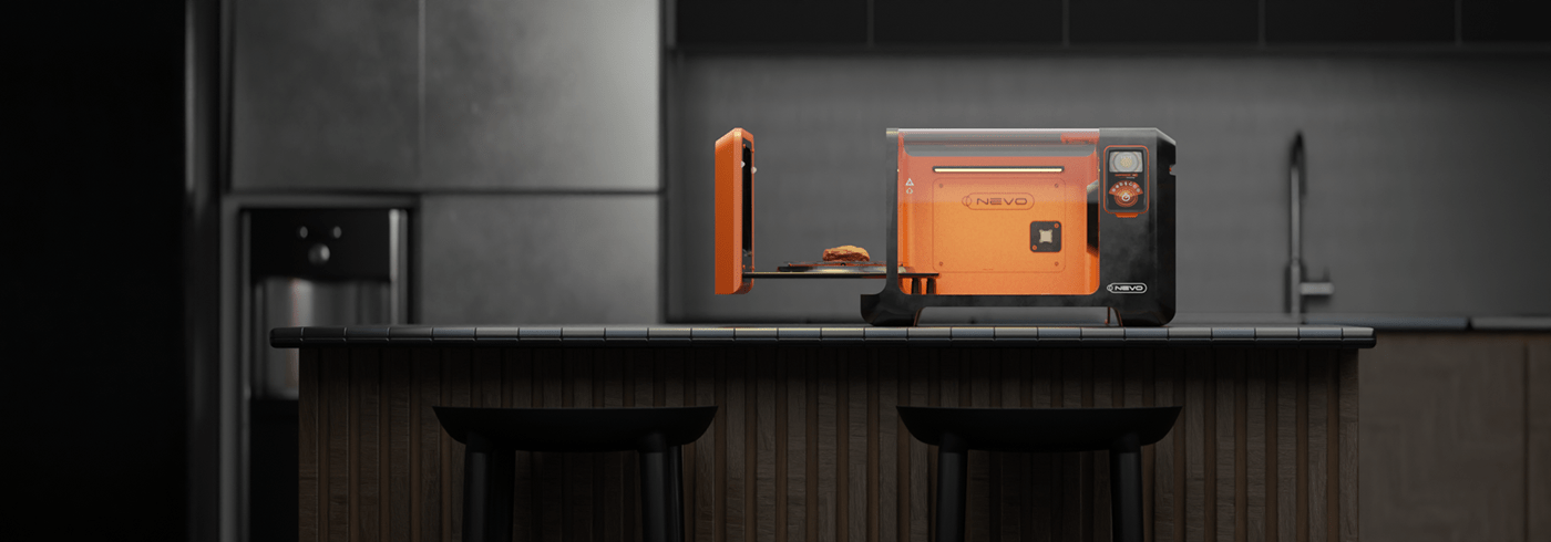 3d，industrial design，Interior design，modern，Model，visualization，Microwave Oven，