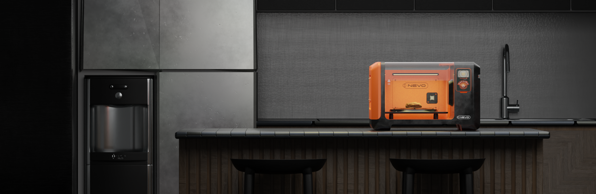 3d，industrial design，Interior design，modern，Model，visualization，Microwave Oven，