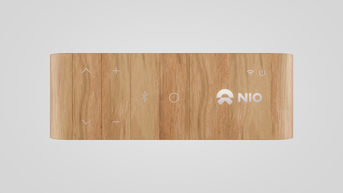 Intelligent speaker，Wei Lai，grain，Rounded Rectangle，product design，3C products，Product Poster，BLENDER，