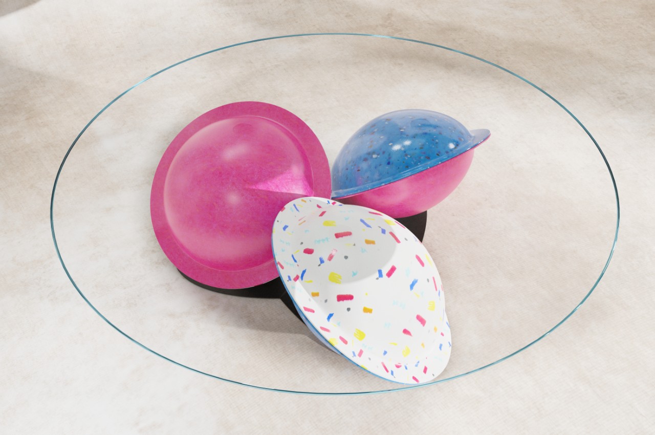 furniture，Coffee table，candy，ufo，