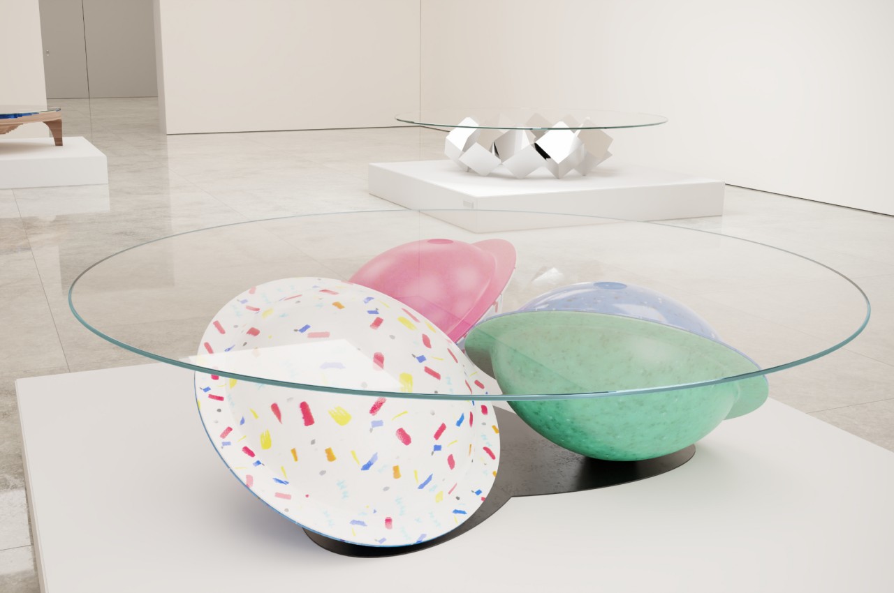 furniture，Coffee table，candy，ufo，