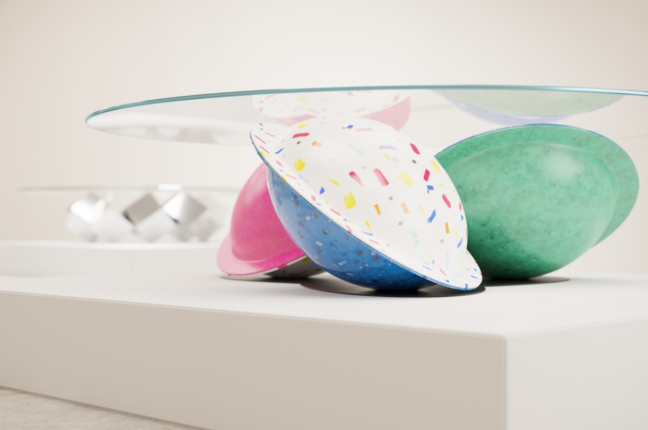 furniture，Coffee table，candy，ufo，