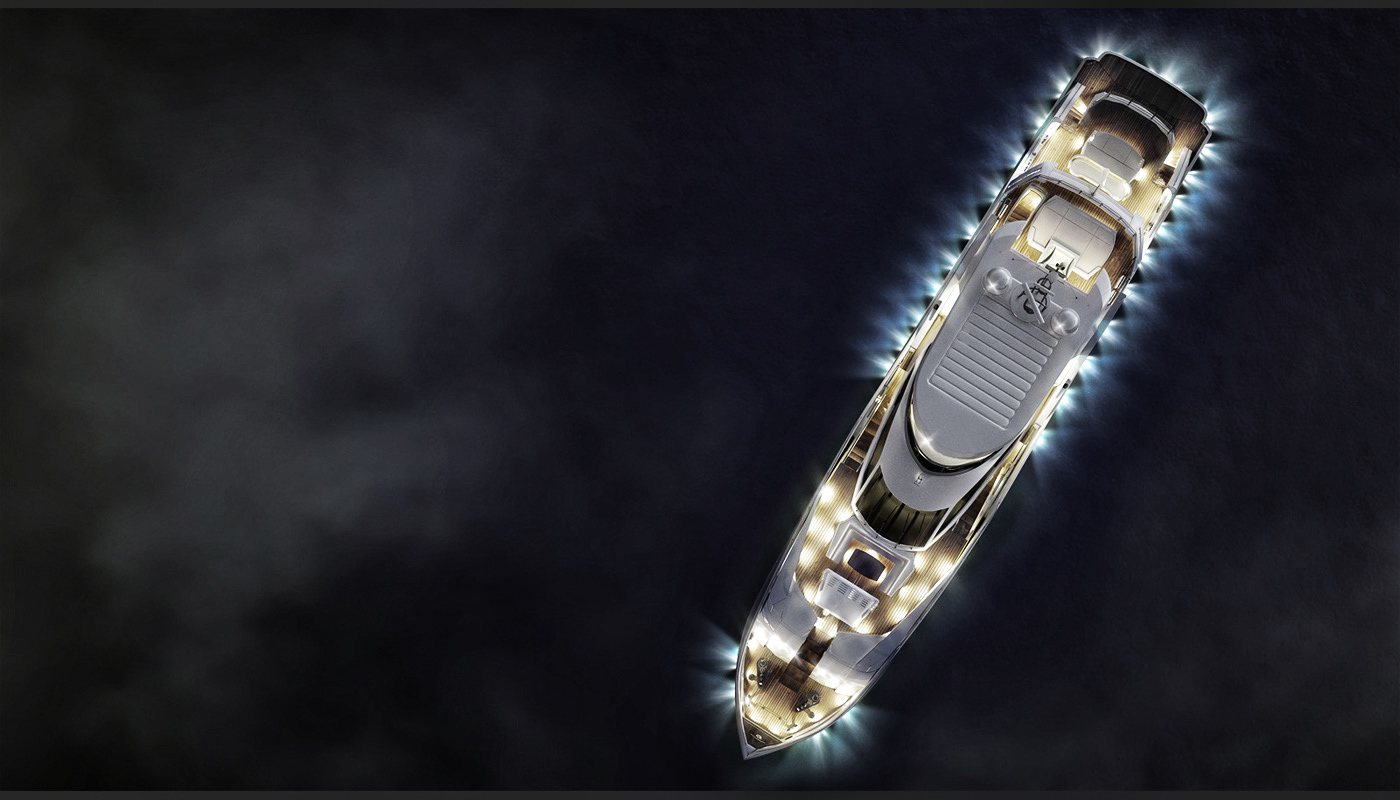 yacht，3D model，superyacht，