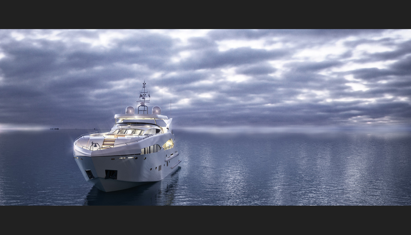 yacht，3D model，superyacht，