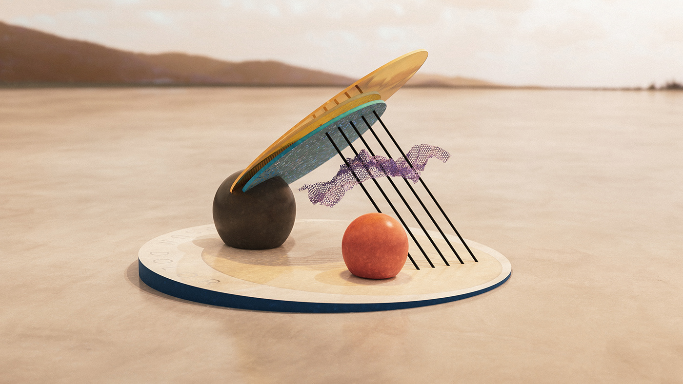 outdoors，Design，concrete，Outdoor installation，product design，statue，