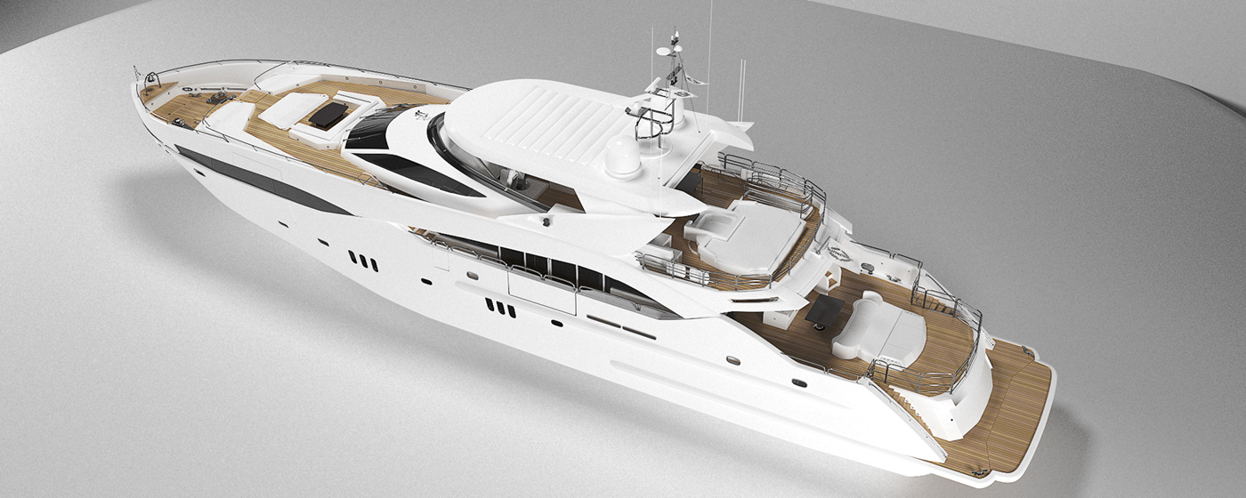 yacht，3D model，superyacht，