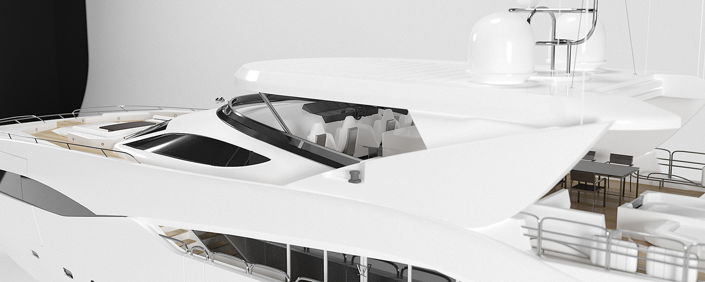 yacht，3D model，superyacht，