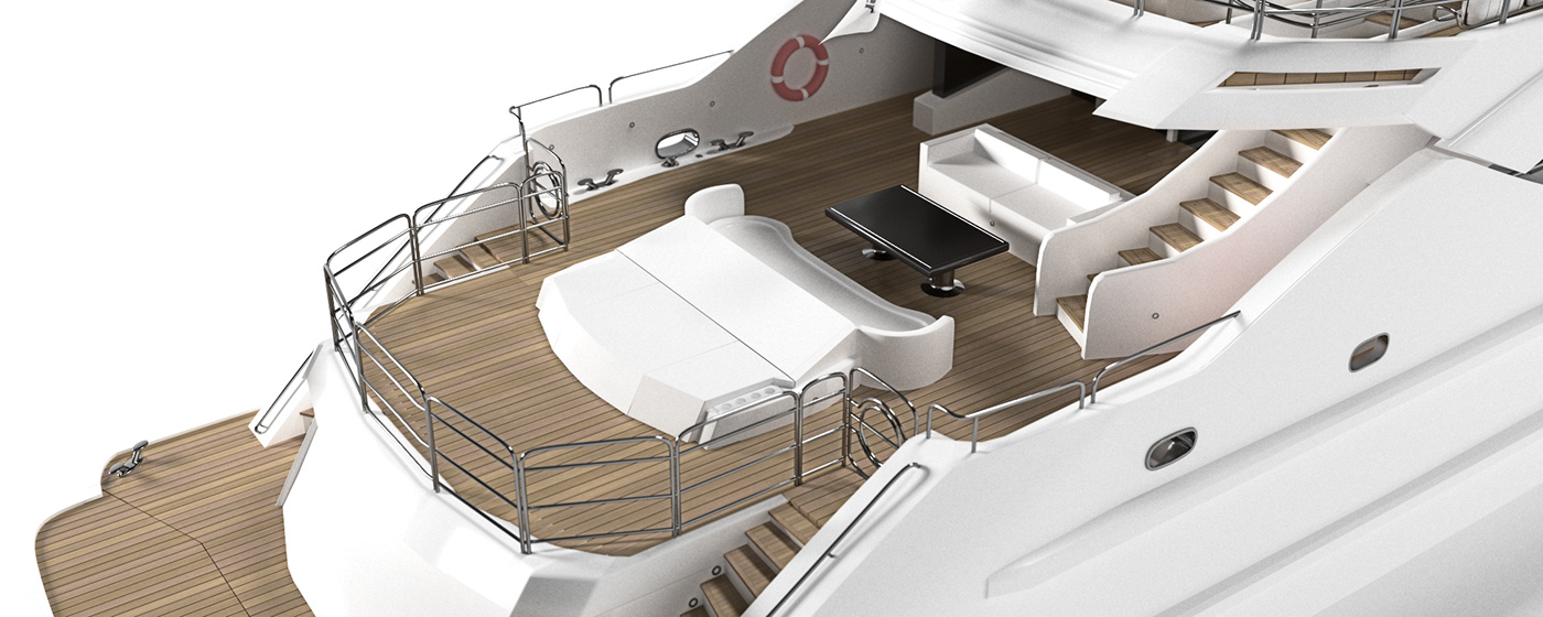 yacht，3D model，superyacht，