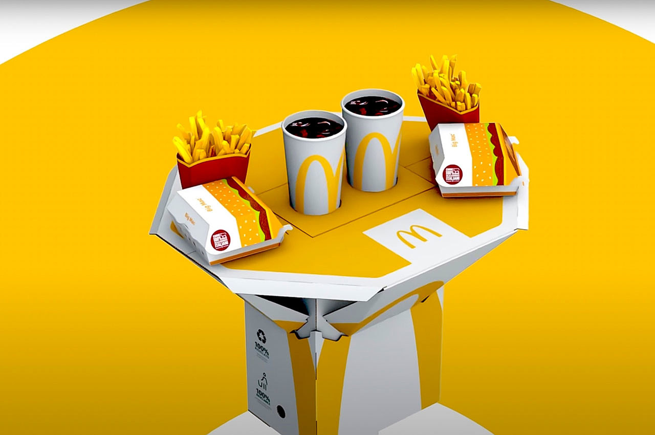 TableBag，McDonald's，takeaway bag，packing，