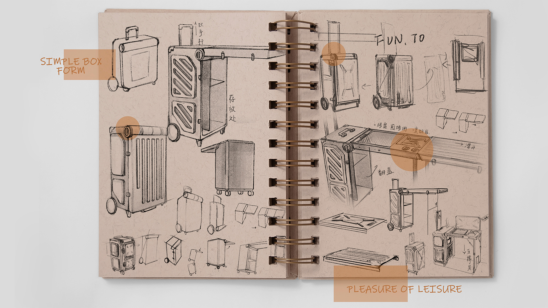 Portable，outdoors，barbecue，Barbecue box，Appearance design，