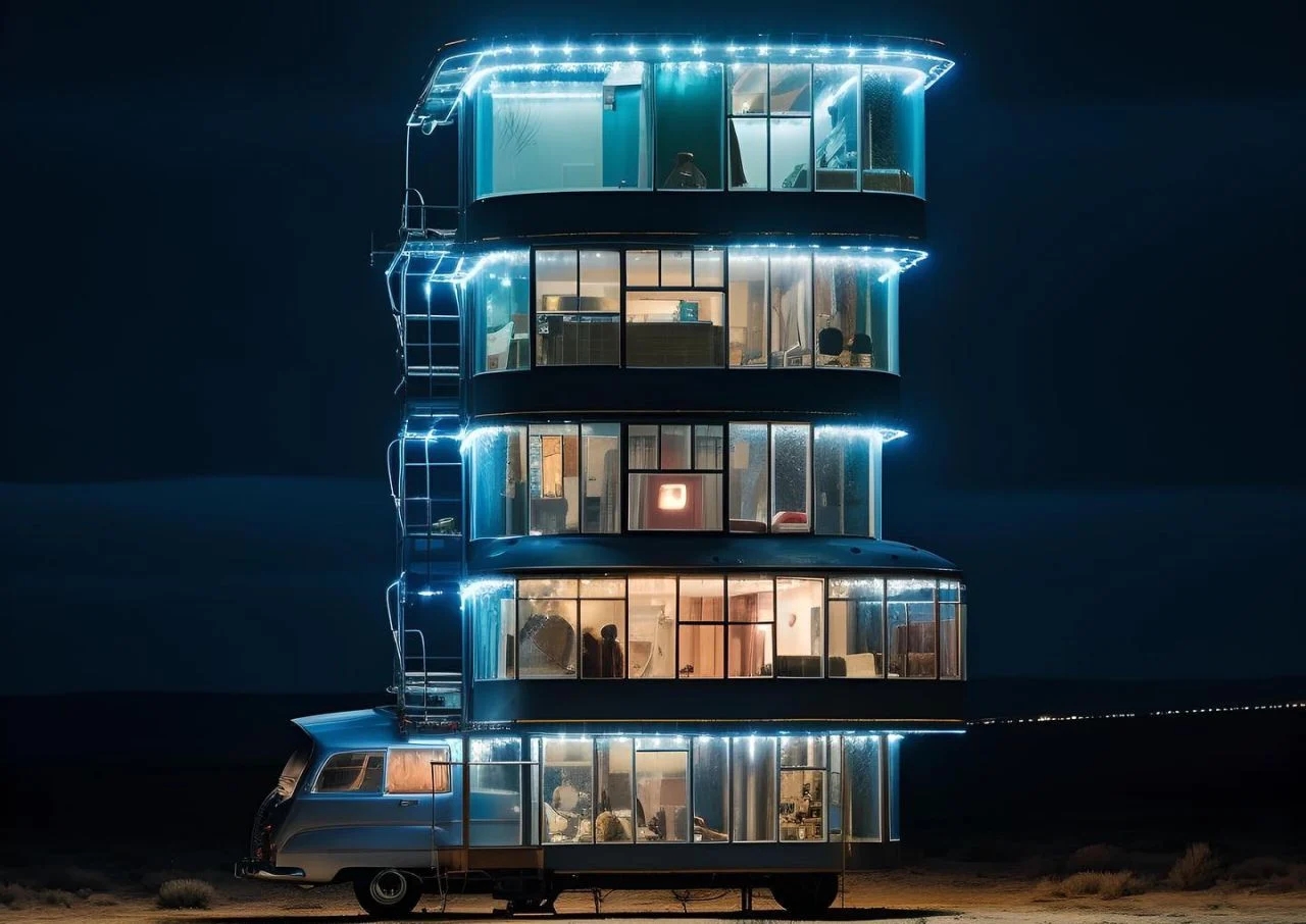 vehicle，Touring car，multi-storey，