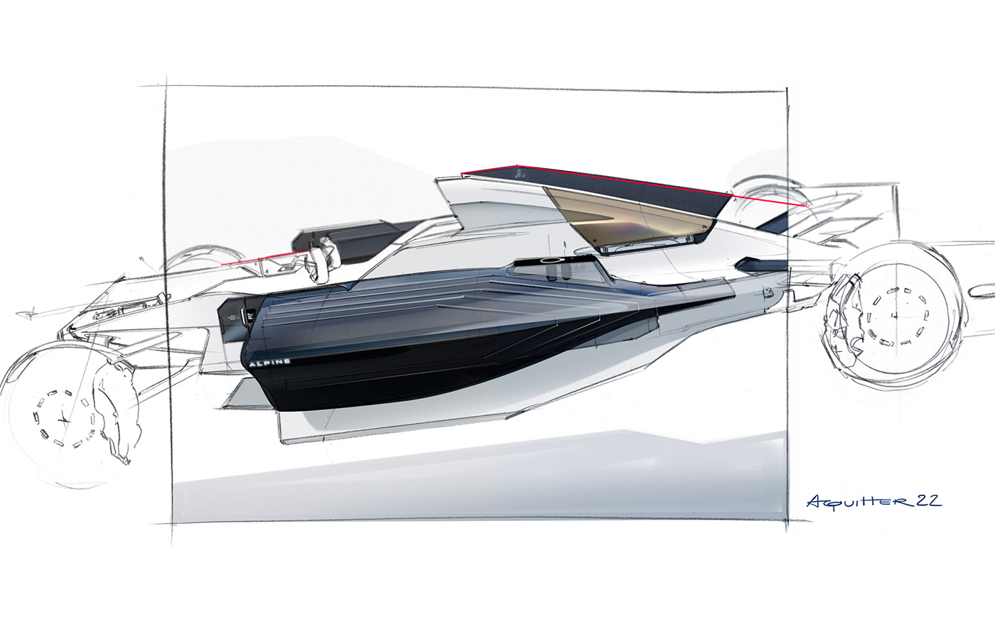 automobile，Sports car，sketch，