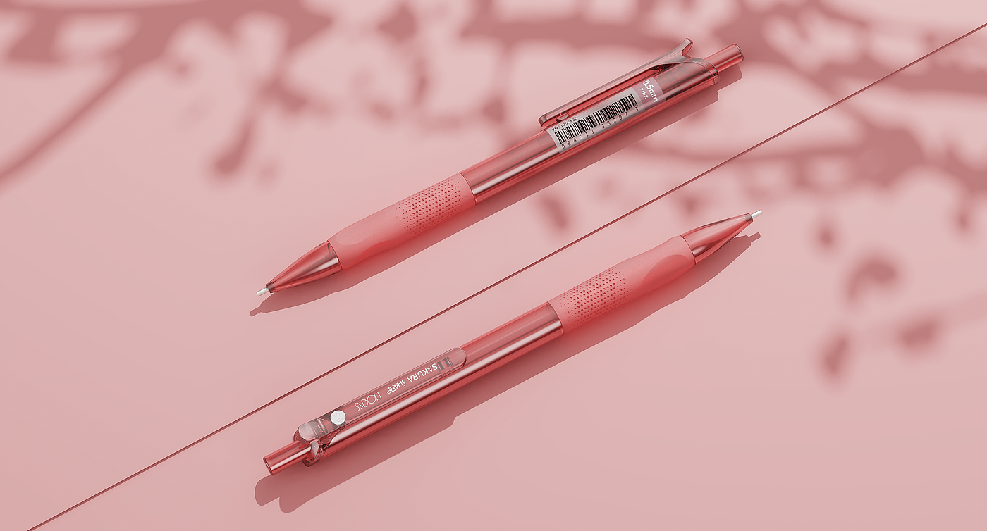 Stationery design，Pen design，Pen design，Office Supplies，cherry blossoms，Japan，Japanese design，Japanese Stationery，