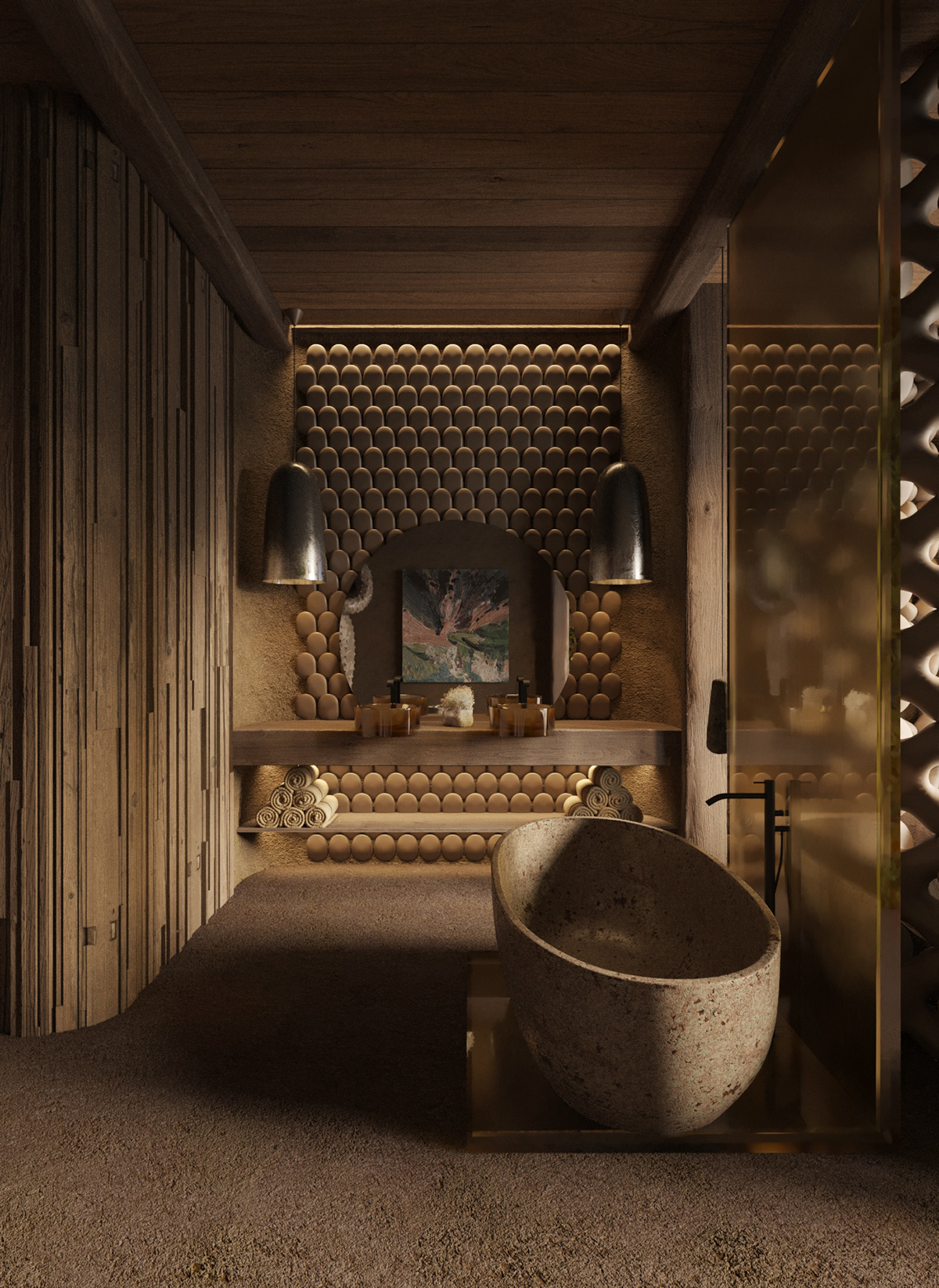 Architecture，Interior design，Karpaty，Architectural visualization，