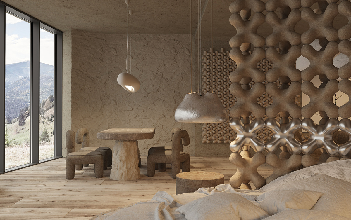Architecture，Interior design，Karpaty，Architectural visualization，