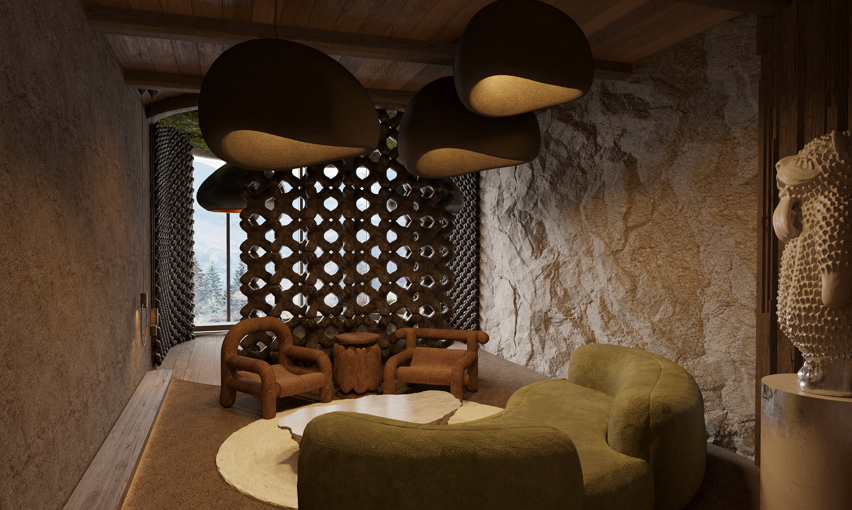 Architecture，Interior design，Karpaty，Architectural visualization，
