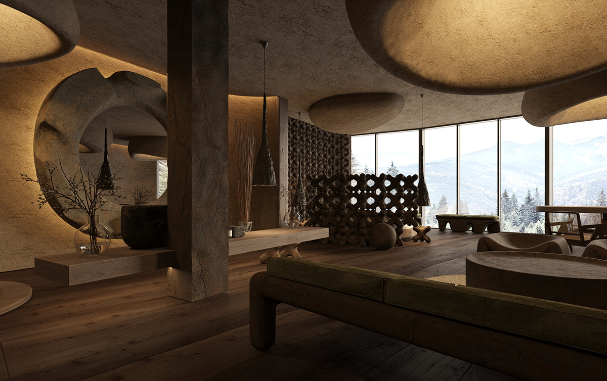 Architecture，Interior design，Karpaty，Architectural visualization，