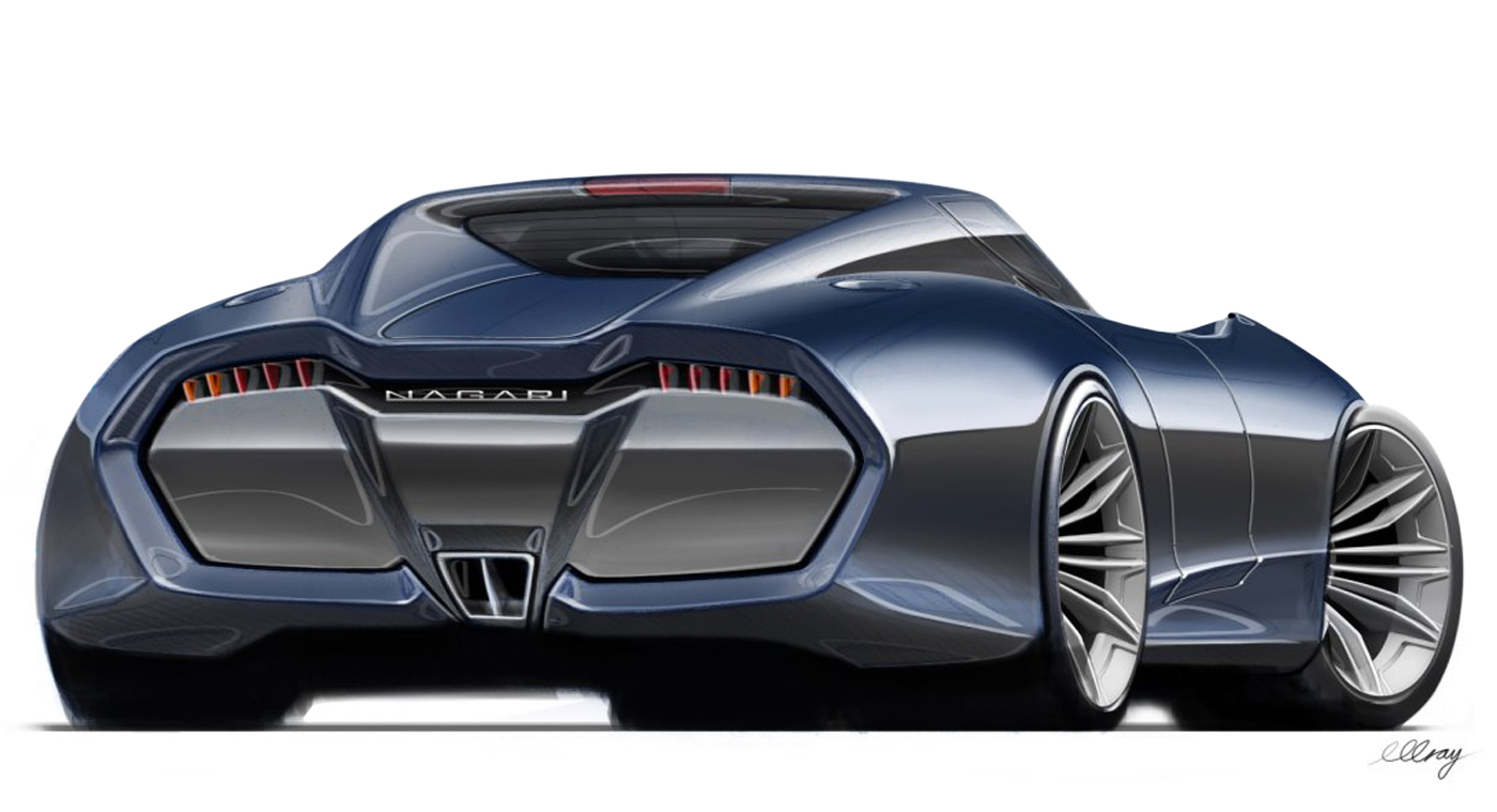 Automatic design，sketch，Bolwell Nagari，Hand drawn car，