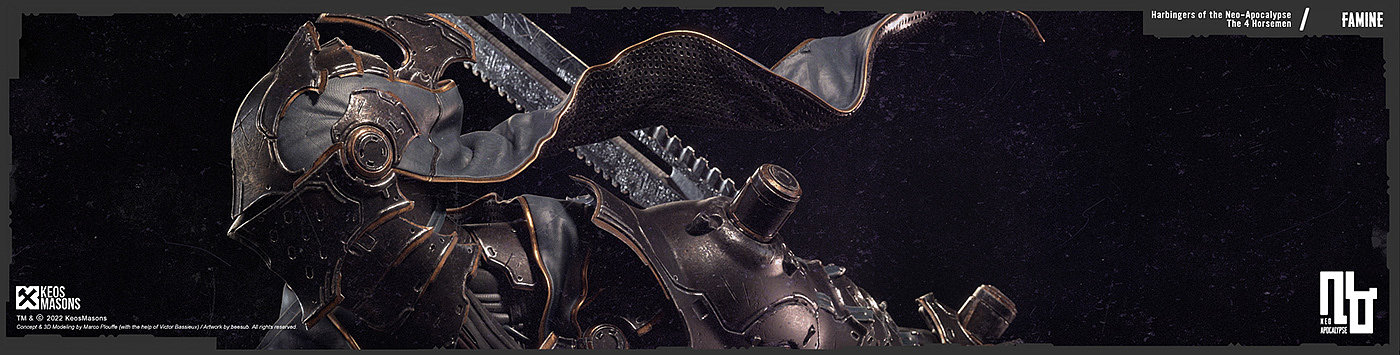 knight，robot，Futurism，