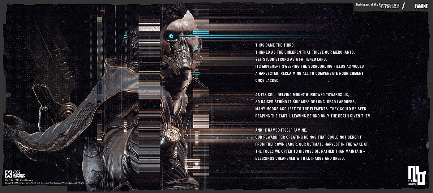 knight，robot，Futurism，