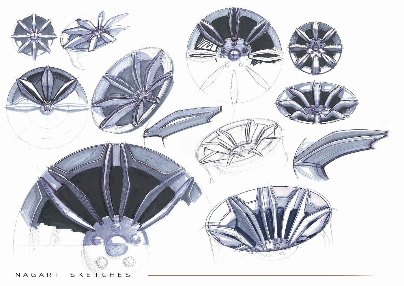 Automatic design，sketch，Bolwell Nagari，Hand drawn car，