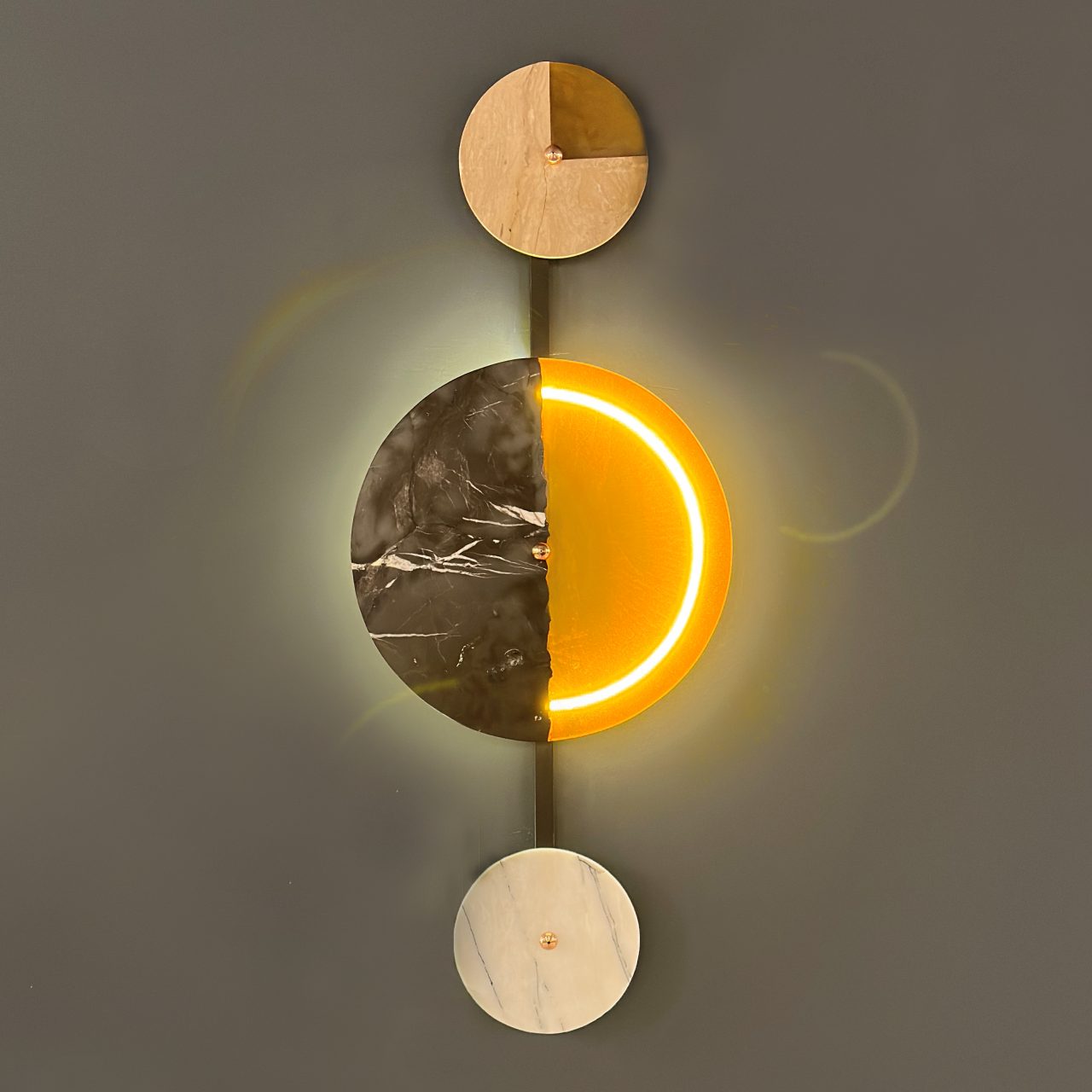 lamp，Wall lamp，Marble，recovery，